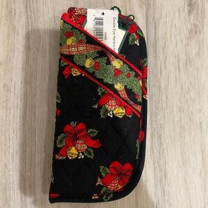 Vera Bradley Double Eyeglass Case Hens n Holly NWT 2002